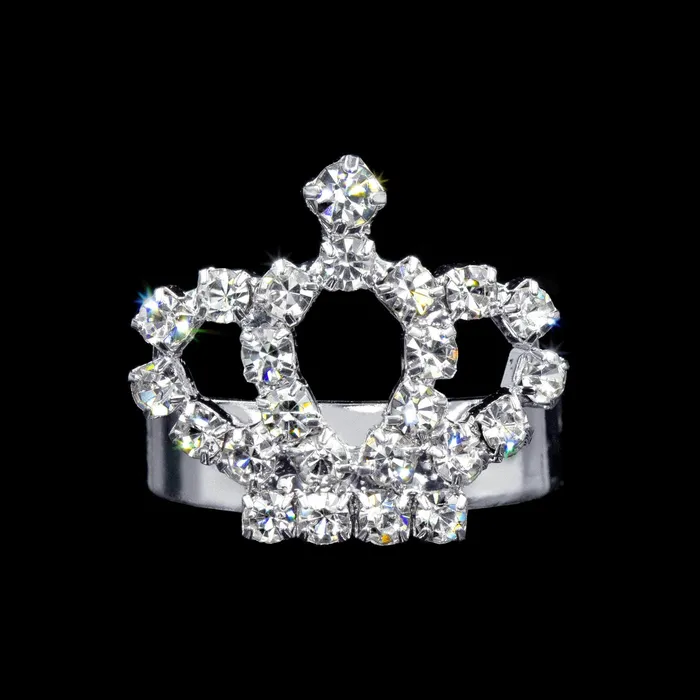 Rings 4037 13911 Rhinestone Crown Adjustable Ring