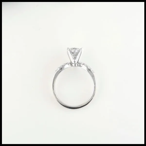 Rings Chevron Heart Diamond Ring Walker Metalsmiths