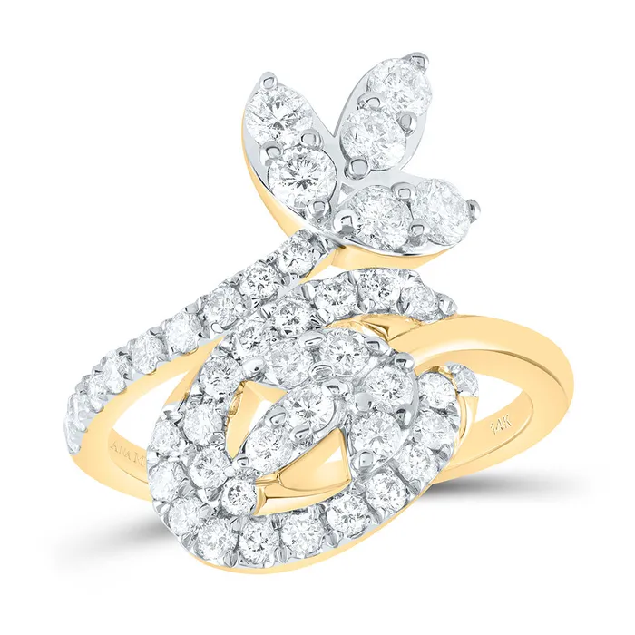 Rings GND 1 14CtwNat Dia Ana M Fashion Ring 49 grams