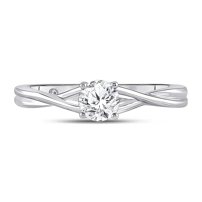 Rings GND 14Kt White Gold 12CtDia Supreme Solitaire Ring 272 grams