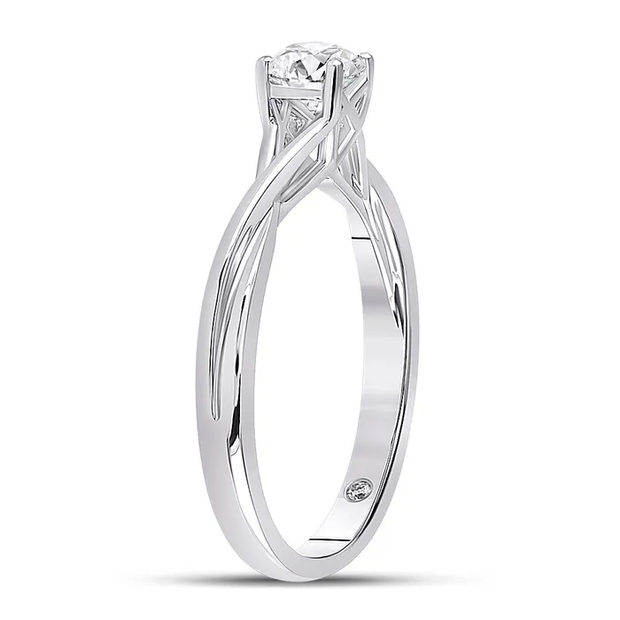 Rings GND 14Kt White Gold 12CtDia Supreme Solitaire Ring 272 grams
