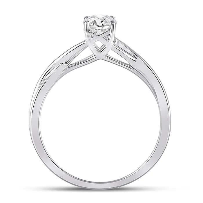 Rings GND 14Kt White Gold 12CtDia Supreme Solitaire Ring 272 grams