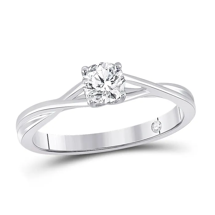 Rings GND 14Kt White Gold 12CtDia Supreme Solitaire Ring 272 grams