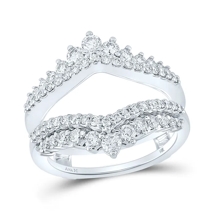 Rings GND 14Kt White Gold 1 CtwDia Ana M Wrap Enhancer Ring 741 grams Rings GND 14Kt White Gold 1 CtwDia Ana M Wrap Enhancer Ring 741 grams