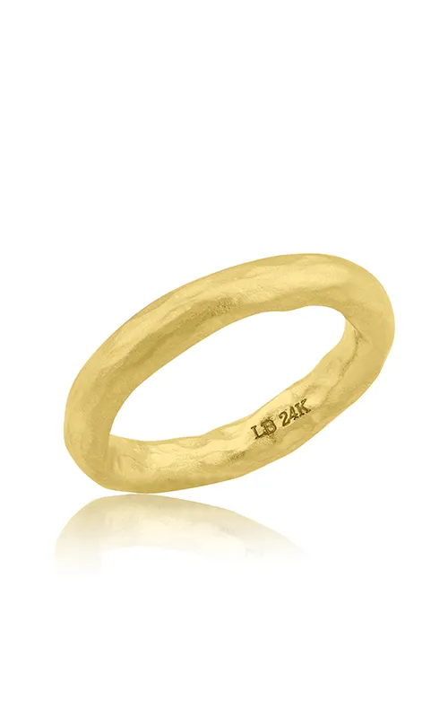 Rings Lika Behar Lika Behar Rounded 24kt Gold Band