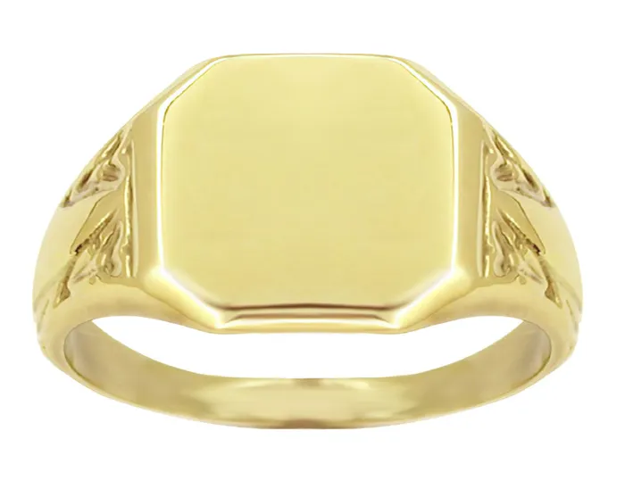 Rings Mens Victorian Rectangular Signet Ring in 14 Karat Yellow Gold Antique Jewelry Mall Rings Mens Victorian Rectangular Signet Ring in 14 Karat Yellow Gold Antique Jewelry Mall