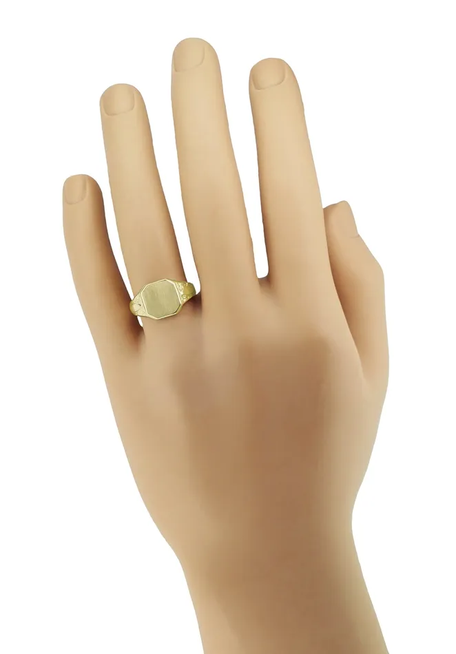 Rings Mens Victorian Rectangular Signet Ring in 14 Karat Yellow Gold Antique Jewelry Mall Rings Mens Victorian Rectangular Signet Ring in 14 Karat Yellow Gold Antique Jewelry Mall