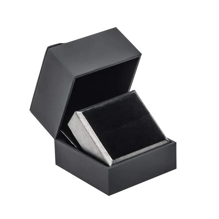 Rings Noblepack CA Leatherette Paper Single Ring Box with Suede Rising Platform Rings Noblepack CA Leatherette Paper Single Ring Box with Suede Rising Platform