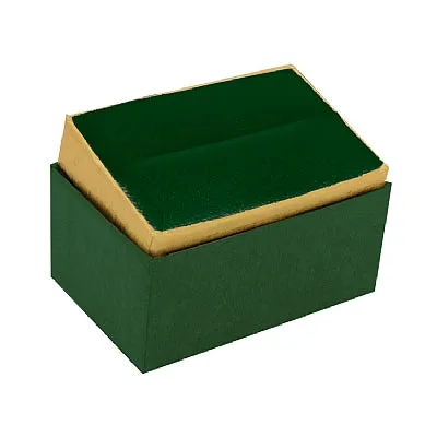 Rings Noblepack CA Twotone Paper Double Ring Box with Gold Accent