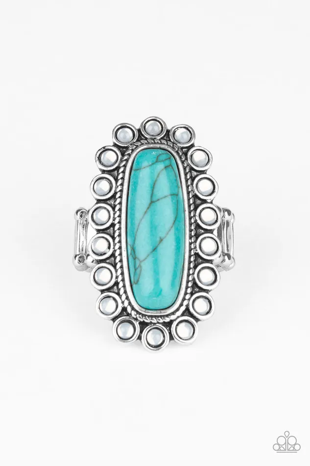 Rings Paparazzi Accessories Mystic Oasis Blue Turquoise Stone Silver Ring Paparazzi Rings Paparazzi Accessories Mystic Oasis Blue Turquoise Stone Silver Ring Paparazzi