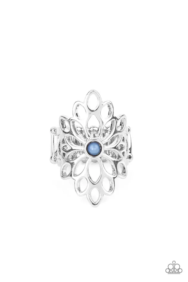 Rings Paparazzi Accessories Perennial Daydream Blue Bead Silver Filigree Ring Paparazzi 2021 Convention Exclusive Rings Paparazzi Accessories Perennial Daydream Blue Bead Silver Filigree Ring Paparazzi 2021 Convention Exclusive