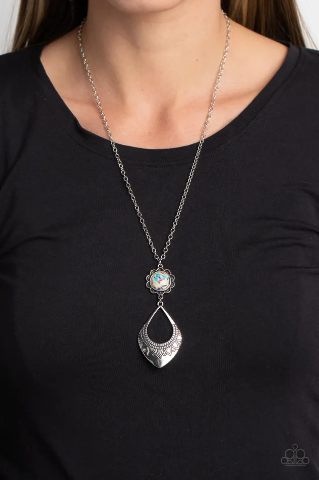 Rings Paparazzi Accessories Stone TOLL Yellow Stone Silver Necklaces Paparazzi