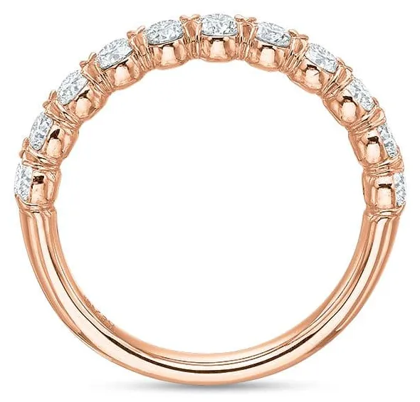 Rings Precision Set The Silk Prong HalfRound Diamond Band