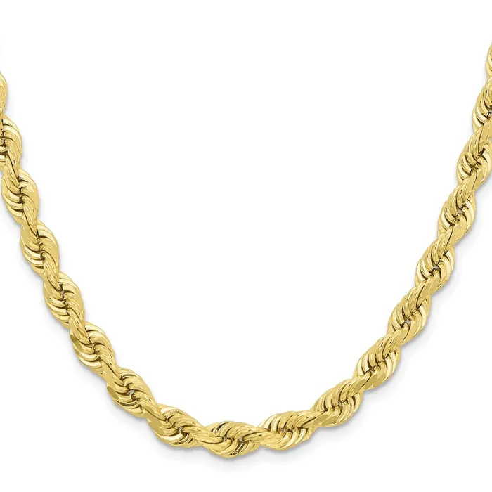 Rings Qgold 10k Yellow Gold 65 mm Diamondcut Rope Chain 7252 grams Rings Qgold 10k Yellow Gold 65 mm Diamondcut Rope Chain 7252 grams