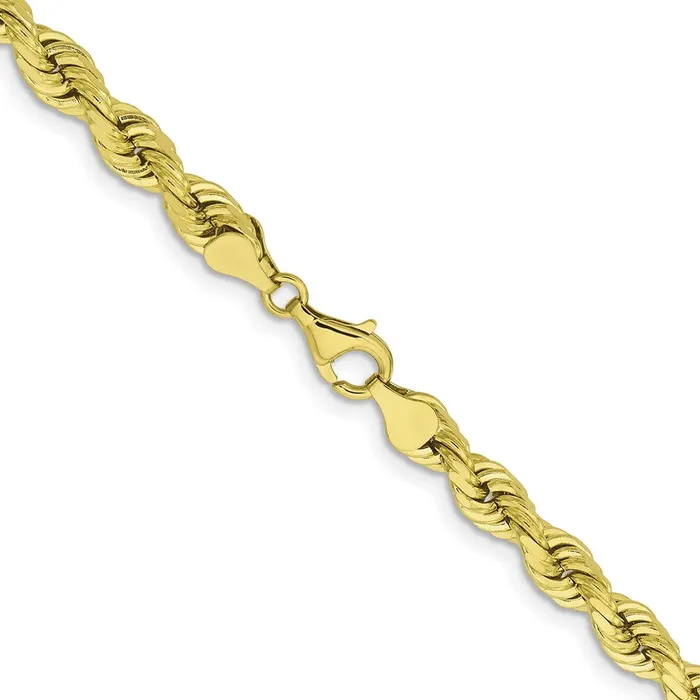 Rings Qgold 10k Yellow Gold 65 mm Diamondcut Rope Chain 7252 grams Rings Qgold 10k Yellow Gold 65 mm Diamondcut Rope Chain 7252 grams