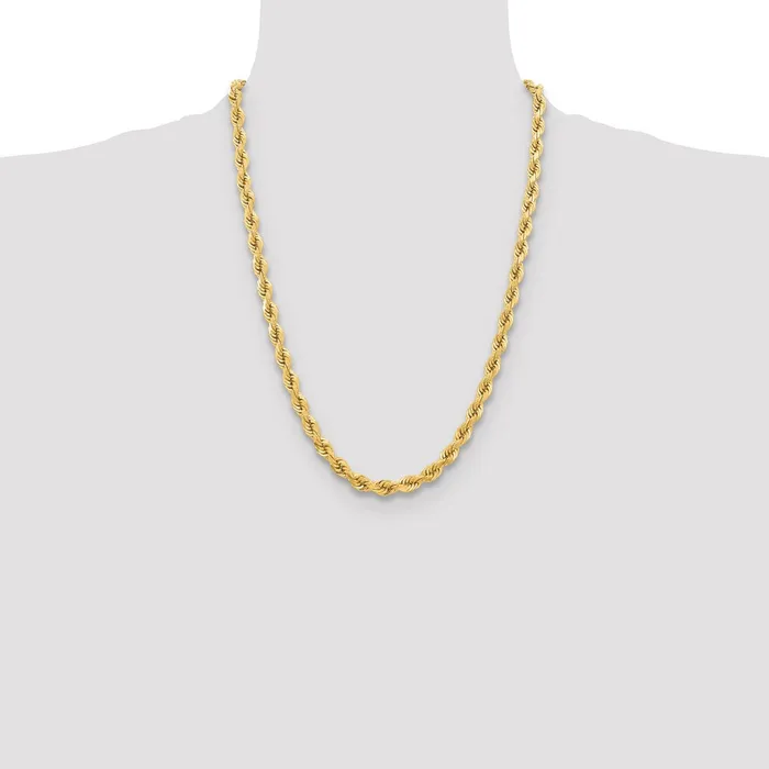 Rings Qgold 10k Yellow Gold 65 mm Diamondcut Rope Chain 7252 grams Rings Qgold 10k Yellow Gold 65 mm Diamondcut Rope Chain 7252 grams