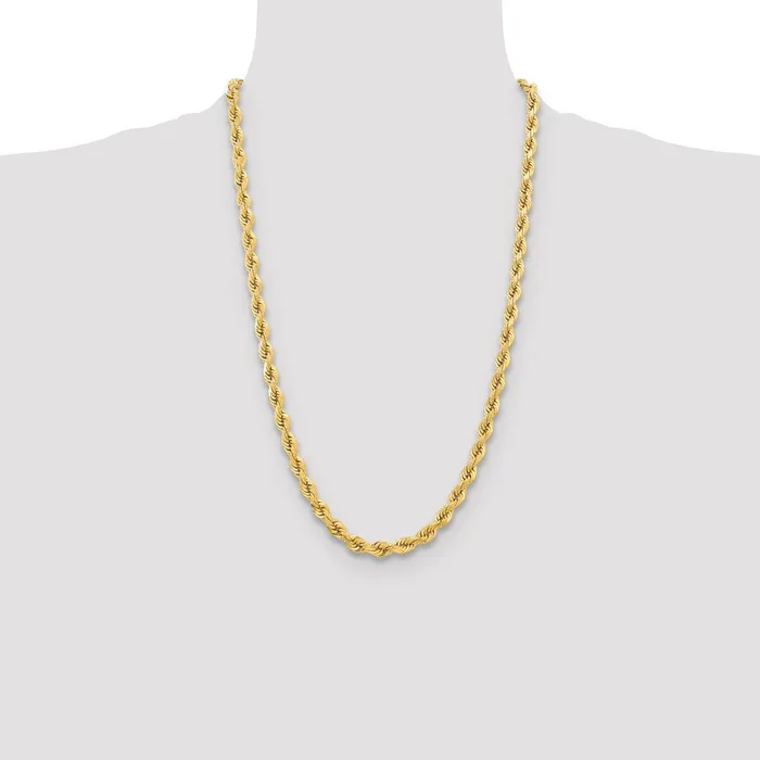Rings Qgold 10k Yellow Gold 65 mm Diamondcut Rope Chain 7252 grams Rings Qgold 10k Yellow Gold 65 mm Diamondcut Rope Chain 7252 grams