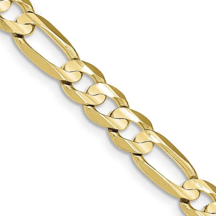 Rings Qgold 10k Yellow Gold 75 mm Concave Open Figaro Chain 3055 grams Rings Qgold 10k Yellow Gold 75 mm Concave Open Figaro Chain 3055 grams