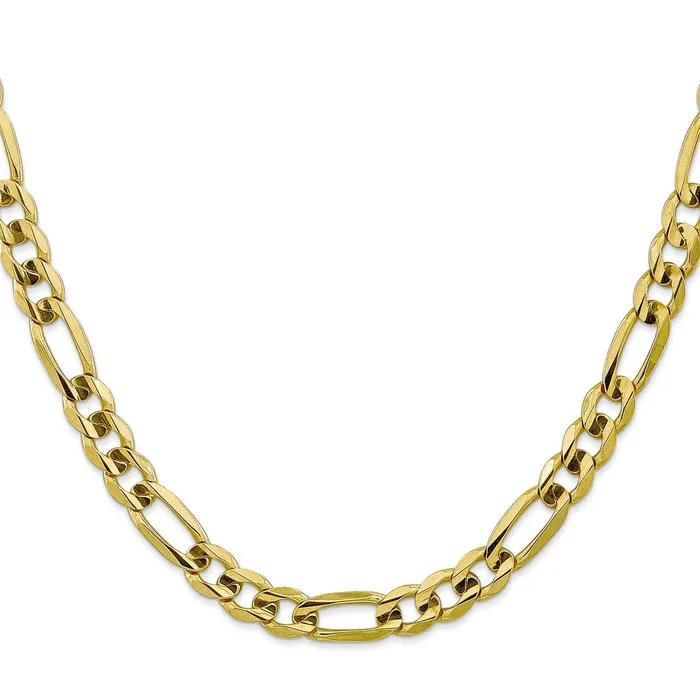 Rings Qgold 10k Yellow Gold 75 mm Concave Open Figaro Chain 3055 grams Rings Qgold 10k Yellow Gold 75 mm Concave Open Figaro Chain 3055 grams