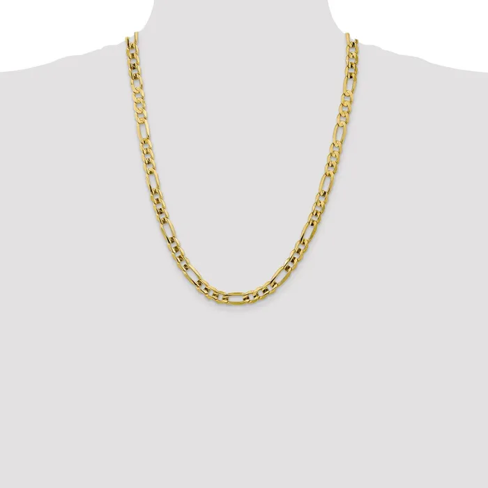 Rings Qgold 10k Yellow Gold 75 mm Concave Open Figaro Chain 3055 grams Rings Qgold 10k Yellow Gold 75 mm Concave Open Figaro Chain 3055 grams