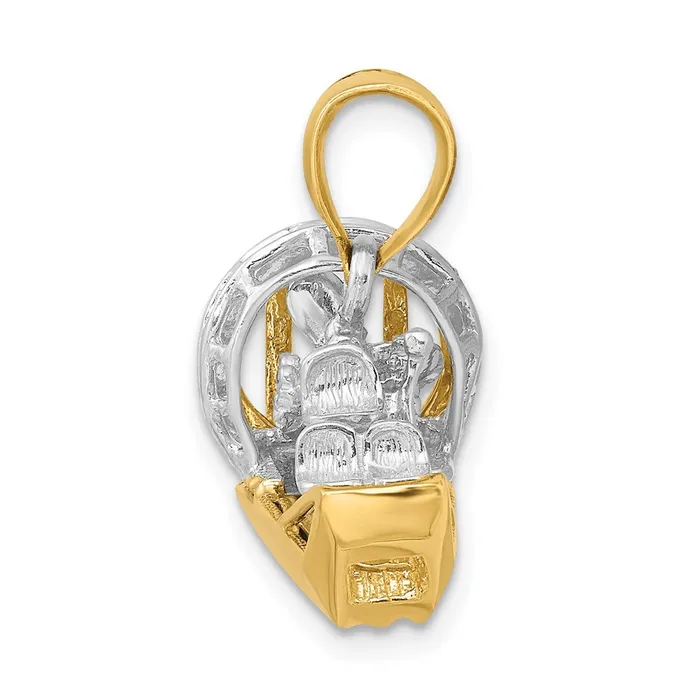 Rings Qgold 14k Twotone 2775 mm TwoTone 3D Airboat Charm 879 grams Rings Qgold 14k Twotone 2775 mm TwoTone 3D Airboat Charm 879 grams
