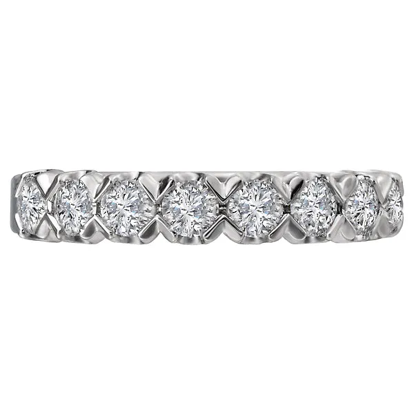 Rings Romance 14K White Gold Romance Collection Wedding Band Rings Romance 14K White Gold Romance Collection Wedding Band