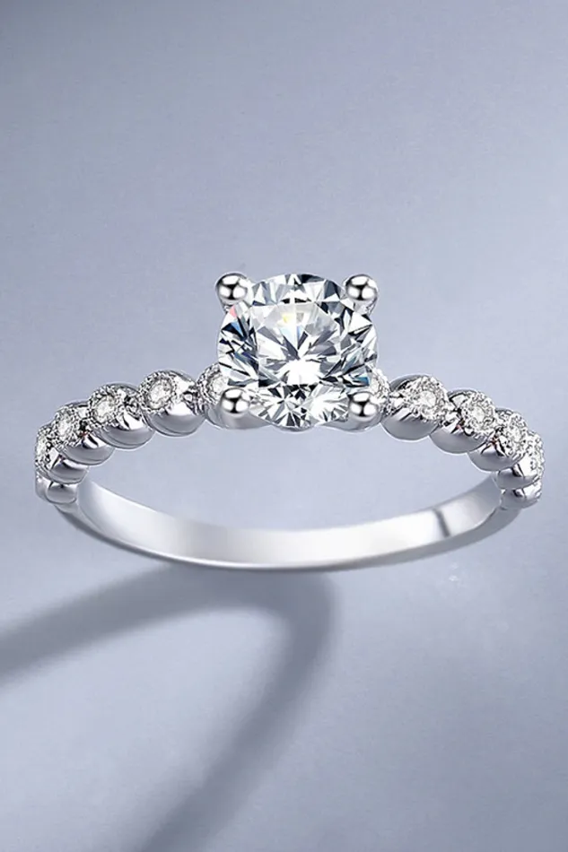 Rings Trendsi Classic 4Prong Moissanite Ring