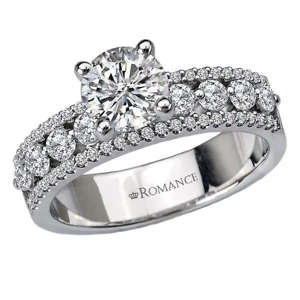 Romance Rings Classic SemiMount 14K White Gold Romance Collection Wedding Ring Romance Rings Classic SemiMount 14K White Gold Romance Collection Wedding Ring