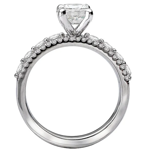 Romance Rings Classic SemiMount 14K White Gold Romance Collection Wedding Ring Romance Rings Classic SemiMount 14K White Gold Romance Collection Wedding Ring