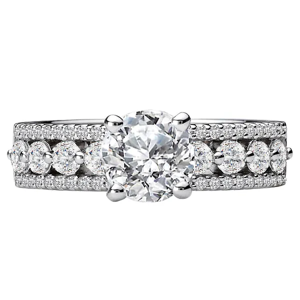 Romance Rings Classic SemiMount 14K White Gold Romance Collection Wedding Ring Romance Rings Classic SemiMount 14K White Gold Romance Collection Wedding Ring