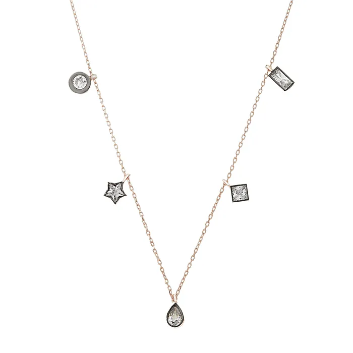 Rose CZ Dangling Necklace Noblepack CA Necklaces