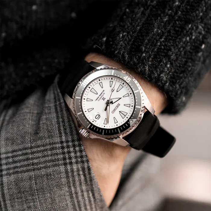 Seiko Seiko Prospex SPB191 Shogun Titanium Diver White Dial Watch Watches