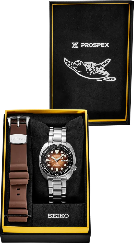 Seiko Watches Seiko Prospex SRPH55 King Turtle Brown Dial US Special Edition Automatic Watch