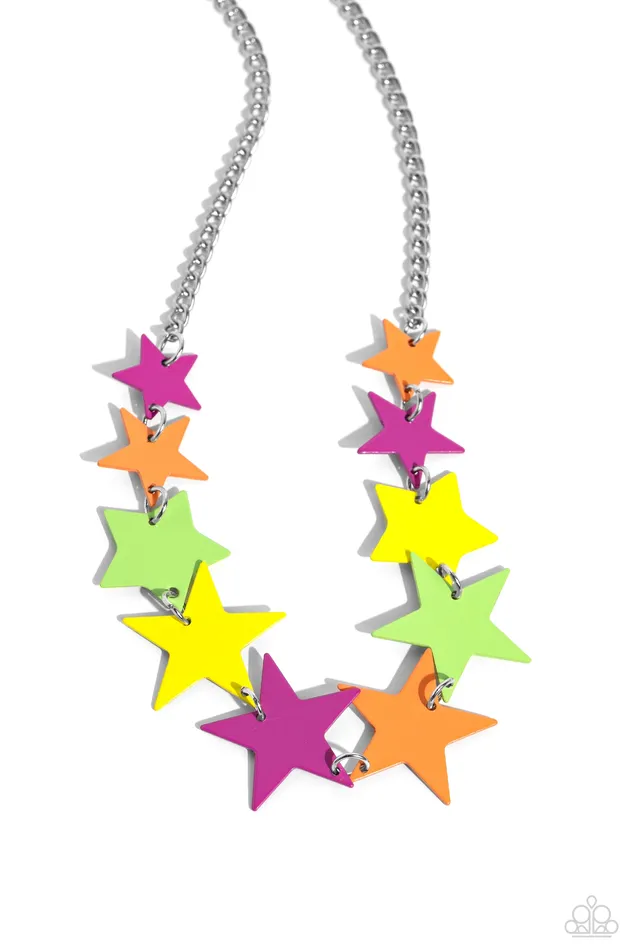 Starstruck Season Multi Color Star Short Necklace Paparazzi Paparazzi Accessories Necklaces Starstruck Season Multi Color Star Short Necklace Paparazzi Paparazzi Accessories Necklaces