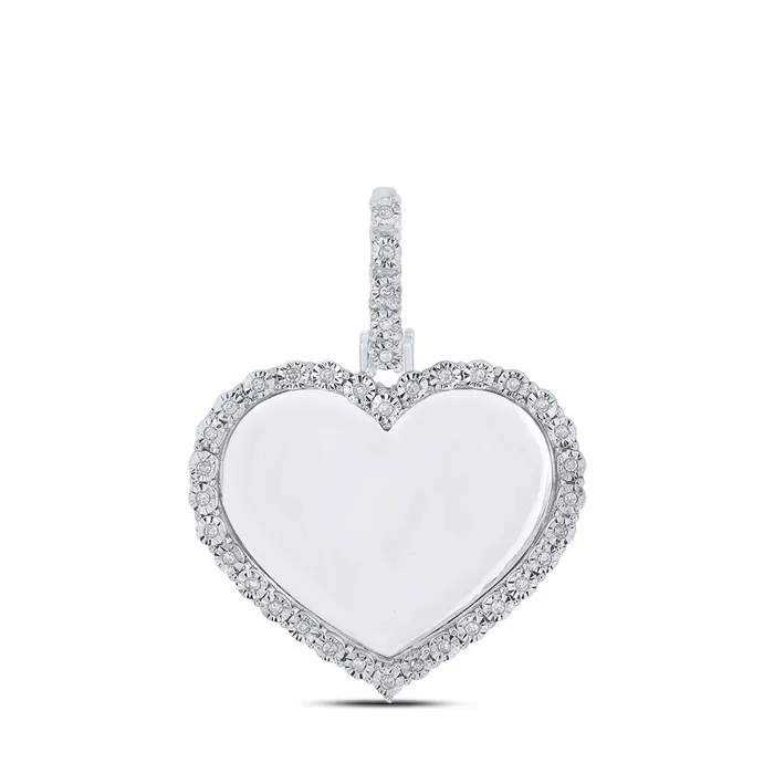 Stylish Gold Heart Pendant 110 Cttw Natural Diamond Memory Charm Necklace 476 grams GND Necklaces