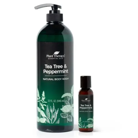Tea Tree Peppermint Body Wash Plant Therapy Necklaces