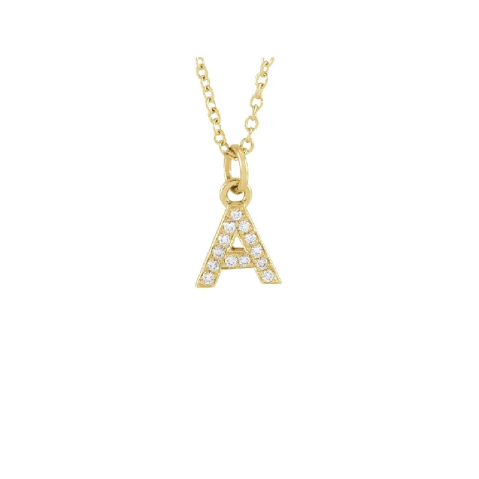 The GINA Initial Necklace Precious Petites Necklaces