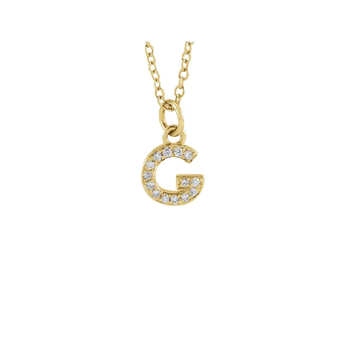 The GINA Initial Necklace Precious Petites Necklaces