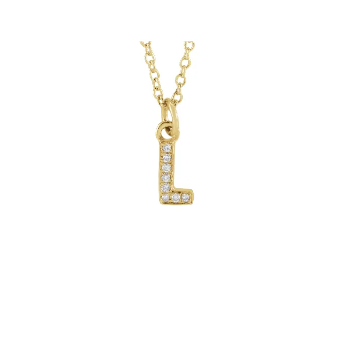 The GINA Initial Necklace Precious Petites Necklaces