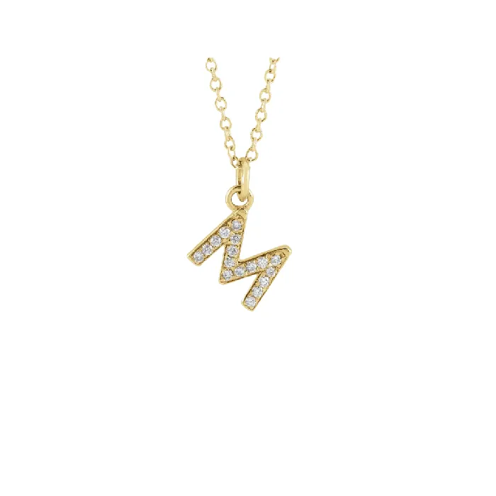 The GINA Initial Necklace Precious Petites Necklaces