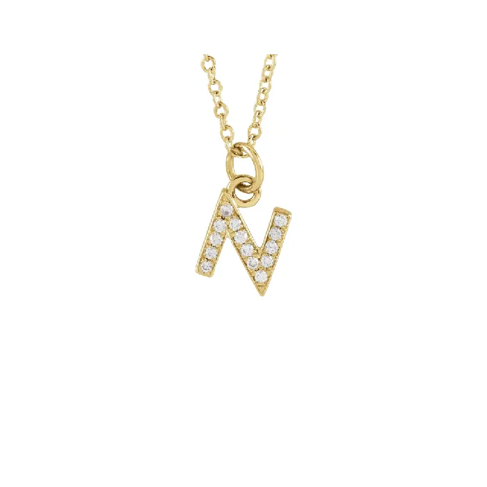 The GINA Initial Necklace Precious Petites Necklaces