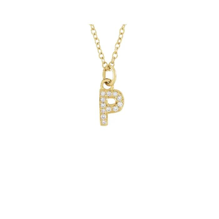 The GINA Initial Necklace Precious Petites Necklaces