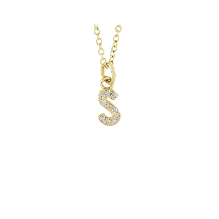 The GINA Initial Necklace Precious Petites Necklaces