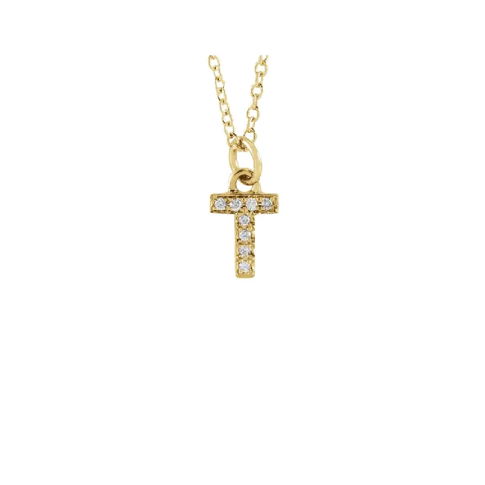 The GINA Initial Necklace Precious Petites Necklaces