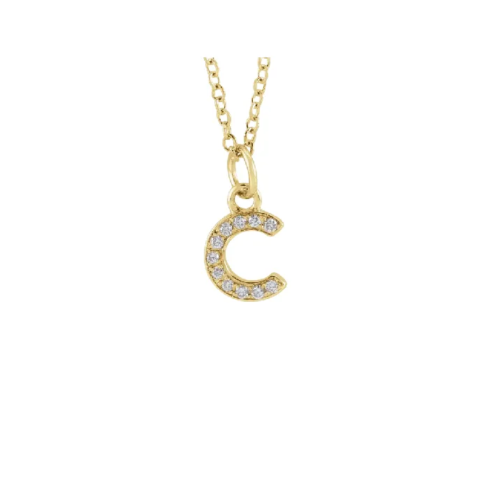 The GINA Initial Necklace Precious Petites Necklaces