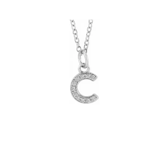 The GINA Initial Necklace Precious Petites Necklaces