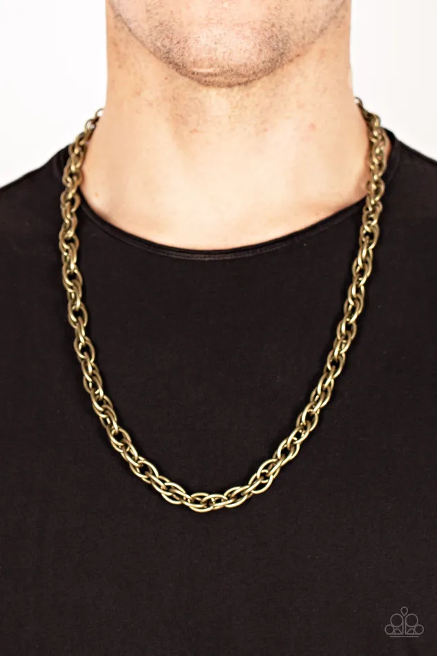 Trademark Trend Brass Urban Chain Necklace Paparazzi Paparazzi Accessories Necklaces