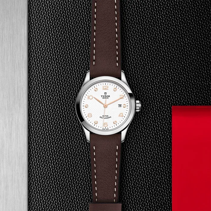 TUDOR 1926 28mm Steel Diamond Dial Leather Watch M913500014 Tudor Watches TUDOR 1926 28mm Steel Diamond Dial Leather Watch M913500014 Tudor Watches