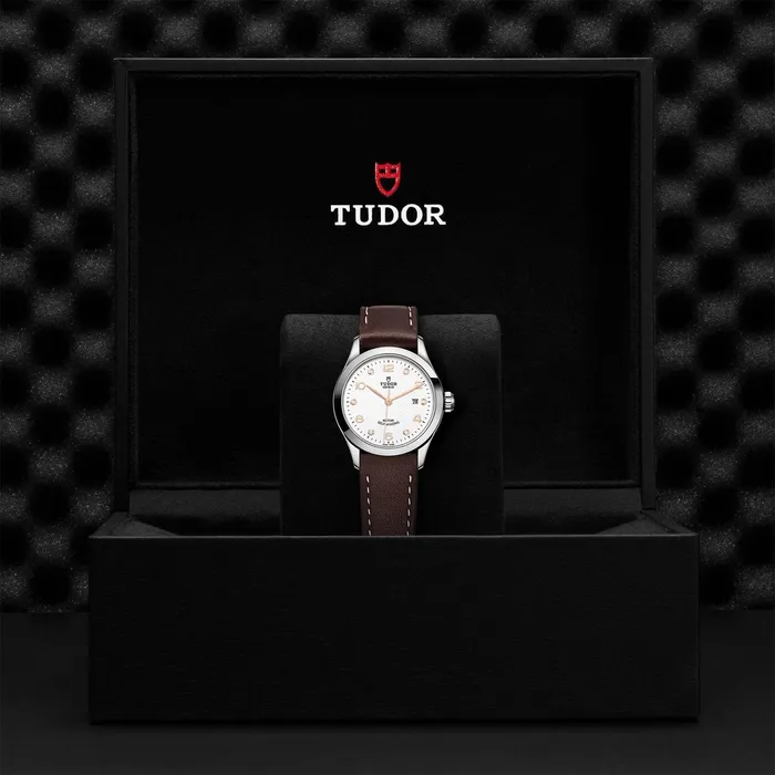 TUDOR 1926 28mm Steel Diamond Dial Leather Watch M913500014 Tudor Watches TUDOR 1926 28mm Steel Diamond Dial Leather Watch M913500014 Tudor Watches