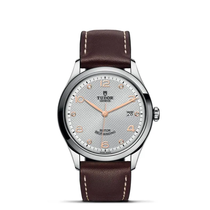 TUDOR 1926 39mm Steel Gray Diamond Dial Leather Watch M915500007 Tudor Watches TUDOR 1926 39mm Steel Gray Diamond Dial Leather Watch M915500007 Tudor Watches